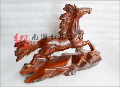 馬根雕,整木雕刻馬擺件,越南馬的工藝品批發 隨形雕刻馬擺設